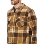 Лонгслив VISSLA Eco-Zy Long Sleeve Polar Flannel, цвет Java - фото 3