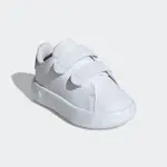 Adidas Sportswear Кроссовки на липучке «ADVANTAGE KIDS», дизайн по стопам Adidas Stan Smith, для детей, цвет Cloud White / Cloud White / Green - фото