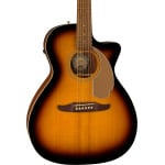 Акустическая гитара Fender Newporter Player Auditorium Acoustic-Electric Guitar, Sunburst - фото