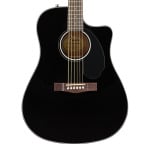 Акустическая гитара Fender CD-60SCE Dreadnought, Black, Fishman Pickup - фото