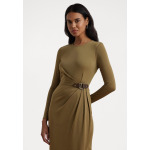 Платье из джерси BUCKLE-TRIM STRETCH JERSEY DRESS Lauren Ralph Lauren, бежевый - фото 2