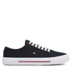 Кроссовки Tommy Hilfiger Core Corporate Vulc Canvas FM0FM04560 Desert Sky DW6, темно-синий - фото