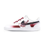 Кроссовки Nike Court Vision 1 Skateboarding Shoes Men Low-top White/Black/Red, черный/оранжевый - фото