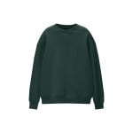 Толстовка ROUND NECK  PULL&BEAR, темно-зеленый - фото