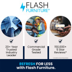 Упаковка подушек на стул Flash Furniture 22 шт, белый - фото 3