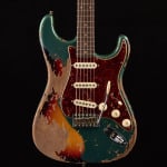 Электрогитара Fender Custom Shop Roaster 1961 Stratocaster Super Heavy Relic Sherwood Metallic/3TSB 242 - фото 3