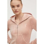 Бархатный свитшот HERITAGE ROBYN HOODIE Juicy Couture, бежевый - фото 4