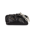 Сумка Bottega Veneta The Chain Pouch, цвет Black & Silver - фото