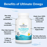 Nordic Naturals Ultimate Omega вкус лимона 1,280 мг 180 мягких капсул - фото 4