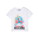 Moschino Kids футболка с принтом Puzzle Bobble, белый - фото