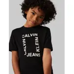 Футболка Calvin Klein Jeans "MAXI HERO FLOCK LOGO T-SHIRT", для детей до 16 лет, цвет Ck Black - фото 4