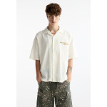 Рубашка PRINTED SHORT SLEEVE PULL&BEAR, белый - фото 5