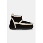 Замшевые зимние ботинки Inuikii Classic Shearling Low, черный - фото 3