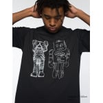 Футболка с графическим рисунком kaws + warhol ut Uniqlo, черный - фото