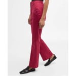 Хлопковые брюки Bootcut Couture Emporio Armani, цвет Raspberry - фото 7