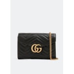 Сумка Gucci GG Marmont Matelassé Mini, черный - фото