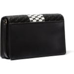 Сумка кросс-боди MICHAEL Michael Kors Jet Set Medium Flap Crossbody, цвет Black/Optic White - фото 2