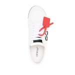 Off-White новые вулканизированные низкие кеды, белый - фото 4