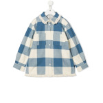 Woolrich Kids фланелевая рубашка в клетку, белый - фото