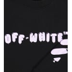 Толстовка из хлопкового джерси с логотипом Off-White, черный - фото 2