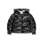 Moncler Enfant пуховик с логотипом, черный - фото