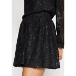 Юбка VILA ЮБКА VININA MINI SEQUINS, цвет black/gold - фото 4