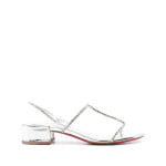 Christian Louboutin босоножки Simple Queenie 25, серебристый - фото