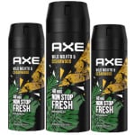 Axe, Wild Green Mojito & Cedarwood, аэрозольный дезодорант, 3x150 мл - фото