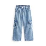 Брюки-карго WIDE LEG Next, цвет mid blue denim - фото 4