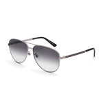 Очки солнцезащитные Gucci Unisex Aviator, черный / серый - фото 2