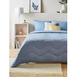 Пододеяльник и наволочка Night Lark Tufted Dots Coverless, цвет dusk blue - фото