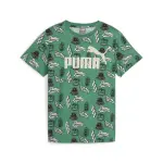 Футболка PUMA "ESS+ MID 90s T-Shirt Boys", зеленый - фото