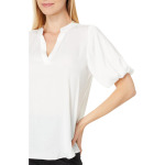 Блуза Vince Camuto Quarter Puff Sleeve Blouse, цвет New Ivory - фото 3