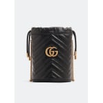 Сумка Gucci GG Marmont Mini Bucket, черный - фото