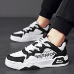 Кроссовки WARRIOR Skateboarding Shoes Men Low-top Black, белый/черный - фото 10