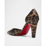 Кожаные туфли Vibella с леопардовым принтом на красной подошве Christian Louboutin, цвет Leopard Multi - фото 2