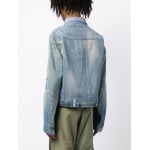 Greg Lauren джинсовая куртка с эффектом потертости, синий - фото 4