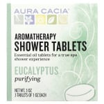 Ароматерапевтические таблетки Aura Cacia для душа эвкалипт, 3 шт - фото