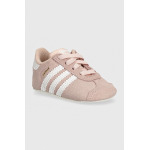 Кожаные туфли adidas Originals для новорожденных GAZELLE CRIB, розовый - фото