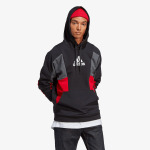 Худи Essentials в стиле колор-блок Adidas, черный - фото 3