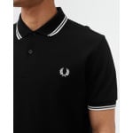 Поло Fred Perry Twin Tipped Fred Perry Shirt, черный - фото 3