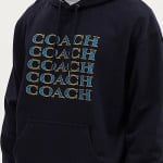 Толстовка мужская темно-синяя Coach, темно-синий - фото 4