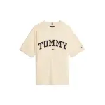 Рубашка Tommy Hilfiger с короткими рукавами "VARSITY EMBROIDERY TEE SS", дети до 16 лет, с вышивкой логотипа, слоновая кость - фото 7