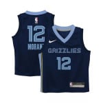 Джерси для мальчиков и девочек Ja Morant Navy Memphis Grizzlies Swingman Player — Icon Edition Nike, синий - фото