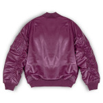 Куртка Grimey Iam Pu Leather Bomber, фиолетовый - фото 2