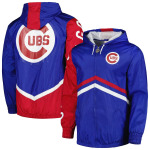 Мужская ветровка с капюшоном и молнией во всю длину Mitchell & Ness Royal Chicago Cubs Undeniable - фото