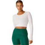 Пуловер Beyond Yoga Performance Knit Resilient Cropped Pullover, цвет Lunar White - фото