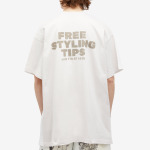 Футболка Balenciaga Free Styling Tips Tee, цвет Off White & White - фото 3