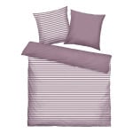 Комплект постельного белья Tom Tailor, 200x0,5x220 см цвет cozy mauve & crisp white - фото