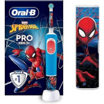 Oral-B Braun Pro Kids 1 Marvel Spider-Man электрическая зубная щетка с насадкой и дорожным футляром - фото